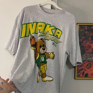 INAKA POWER Graphic T-Shirt with Bear Design